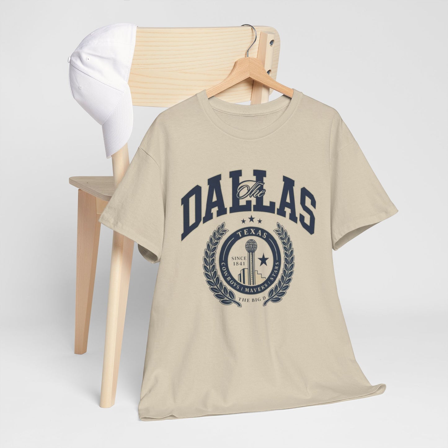 Dallas Heritage Unisex Heavy Cotton Tee, Dallas T-Shirt, Casual Wear, Souvenir Shirt, Vintage Tee, Gift for Texas Lovers
