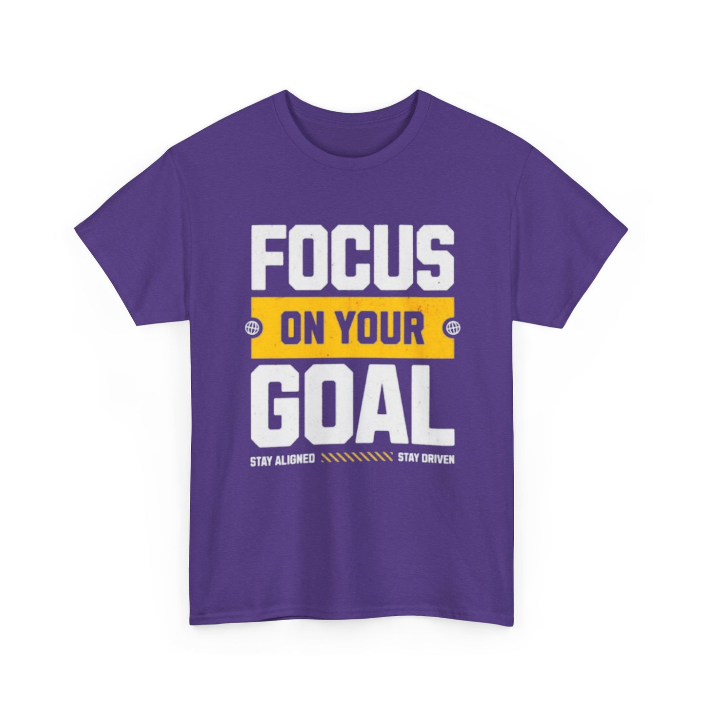 Focus on Your Goal Inspirational Gym T-Shirt – Stay Driven, Stay Strong tee