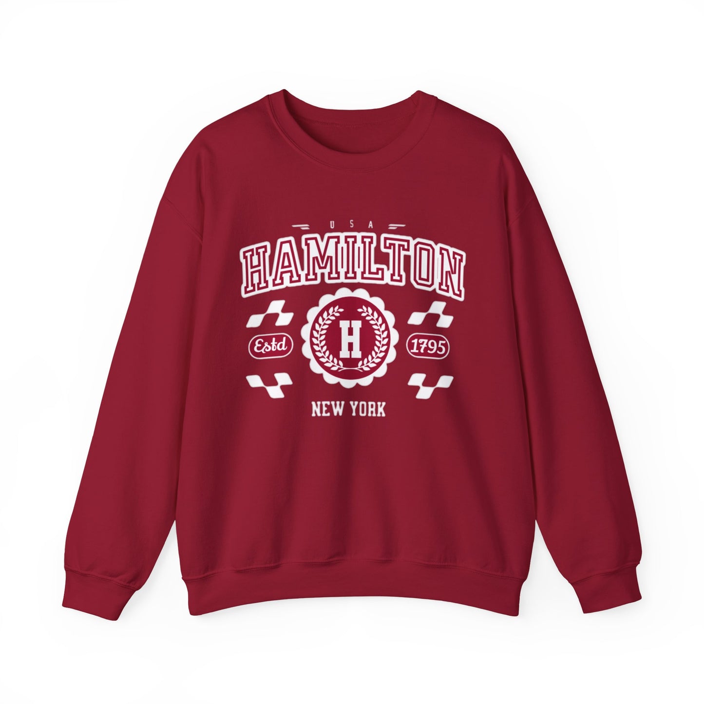 Vintage Hamilton New York NY Athletic Sports Design varsity pullover sweater Crewneck Sweatshirt