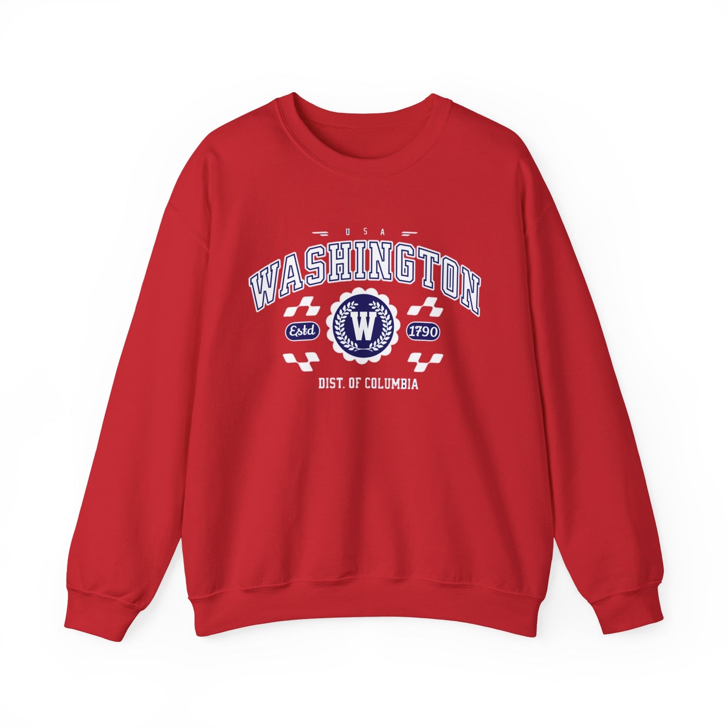 Vintage Washington DC Athletic Sports Design varsity pullover sweater  Crewneck Sweatshirt