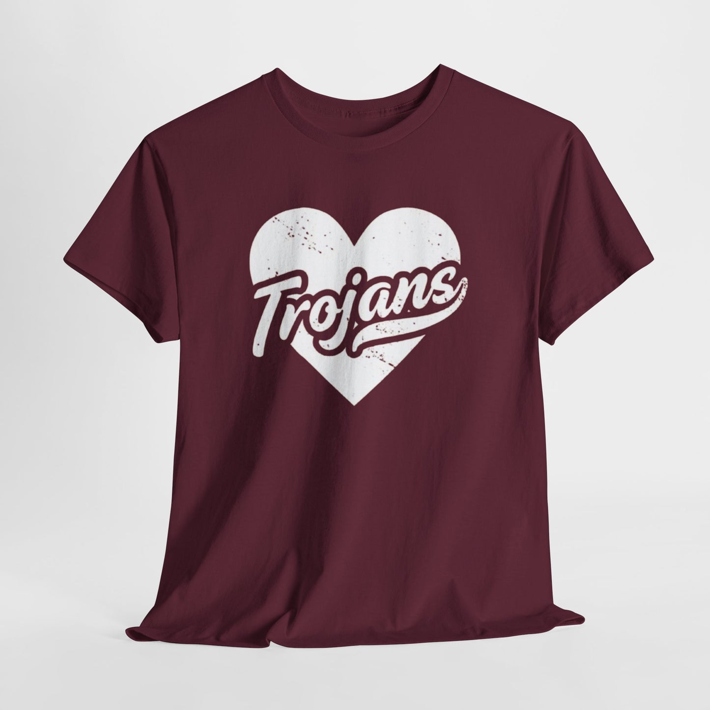 Unisex California Trojans Heart Tee - Casual Style, Sports Lovers Apparel, Sports Fan Gift, Everyday Wear, College Spirit Shirt, Team Pride Top