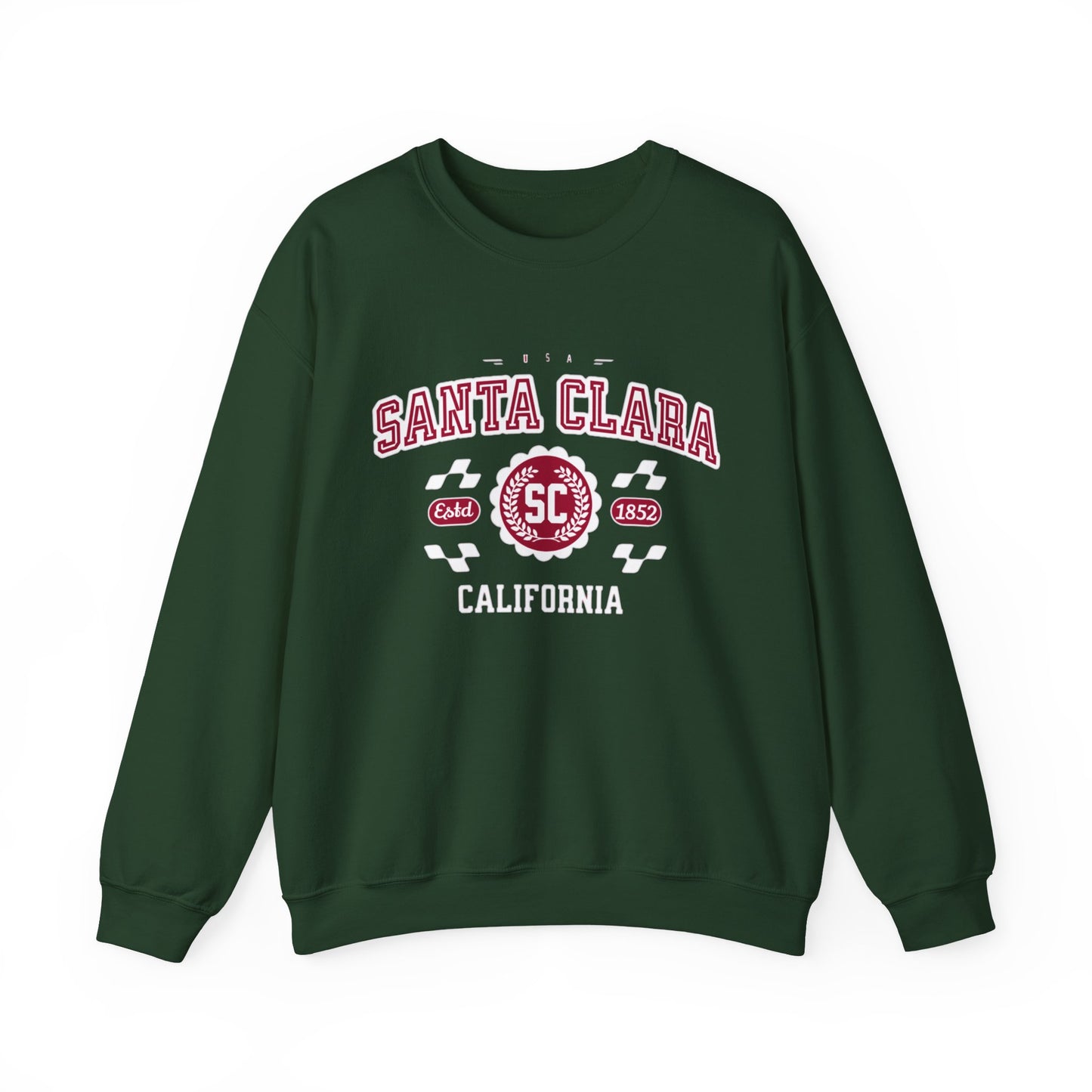 Vintage Santa Clara California Athletic Sports Design varsity pullover sweater Crewneck Sweatshirt