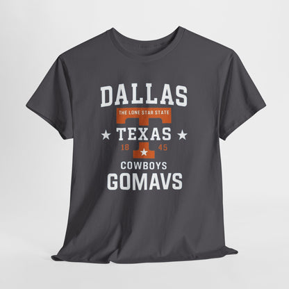 Dallas Cowboys Heavy Cotton Tee, Texas T-Shirt, Unisex Sportswear, Football Fan Gear, Comfortable Casual Wear