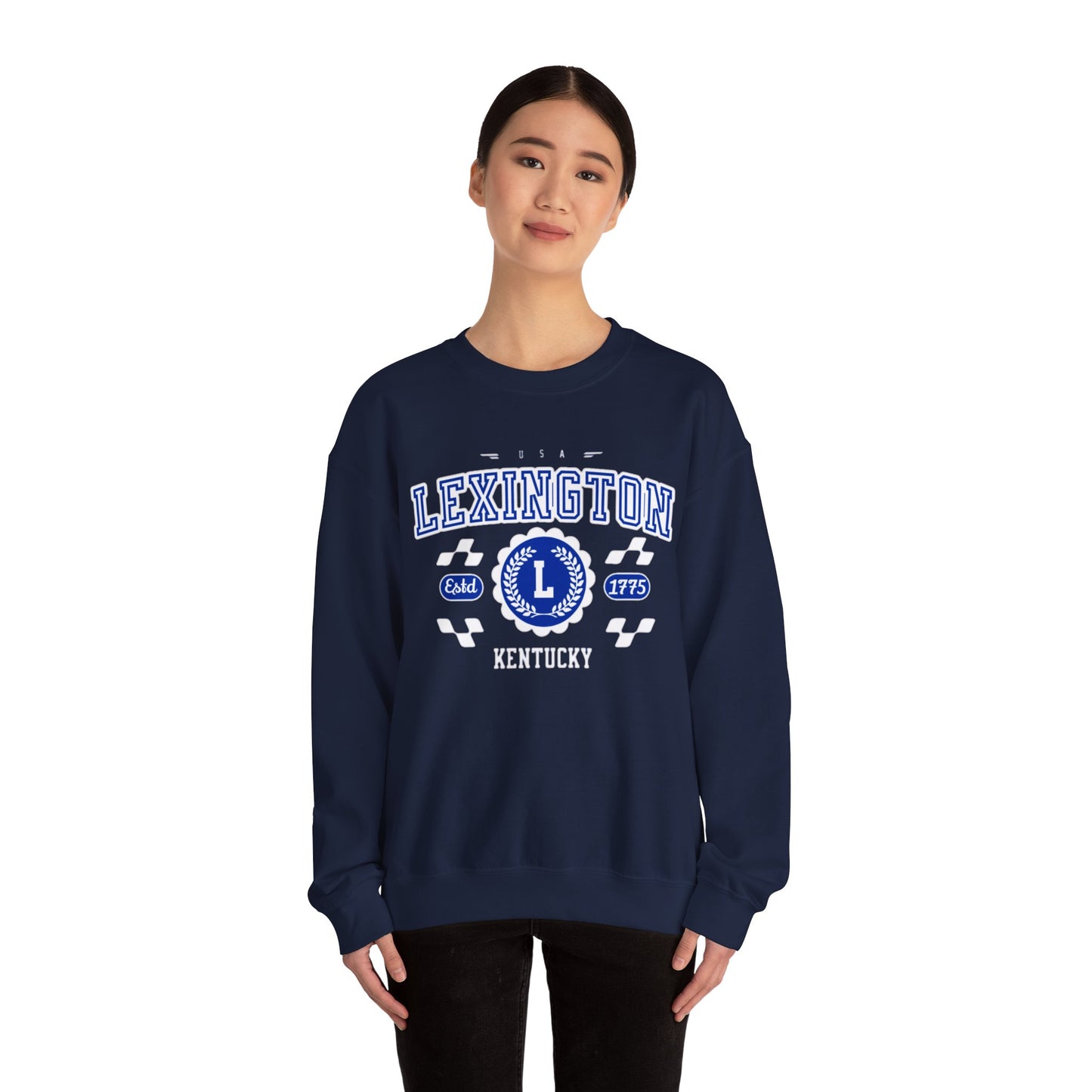 Vintage Lexington Kentucky KY Athletic Sports Design varsity pullover sweater  Crewneck Sweatshirt