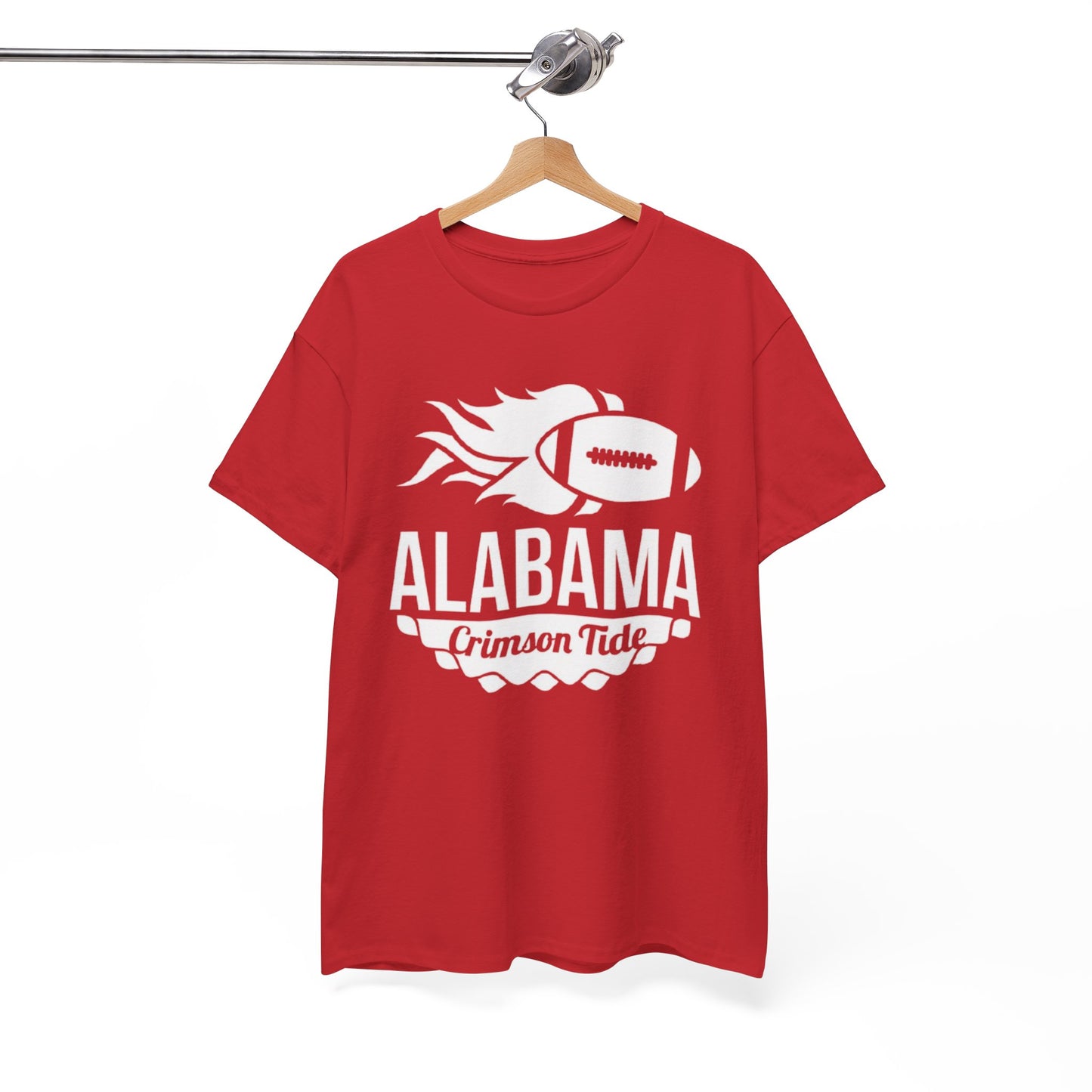 Urban Legend Alabama Crimson Tide Red Football Flame T-Shirt | Southern College Game Day Streetwear