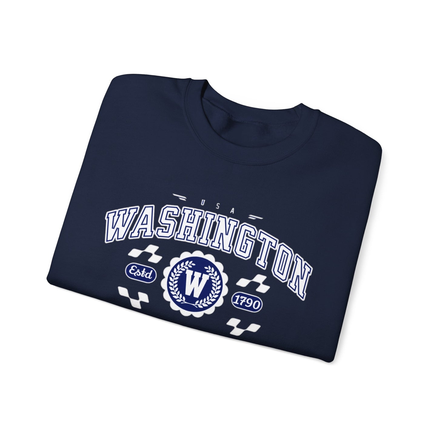 Vintage Washington DC Athletic Sports Design varsity pullover sweater  Crewneck Sweatshirt