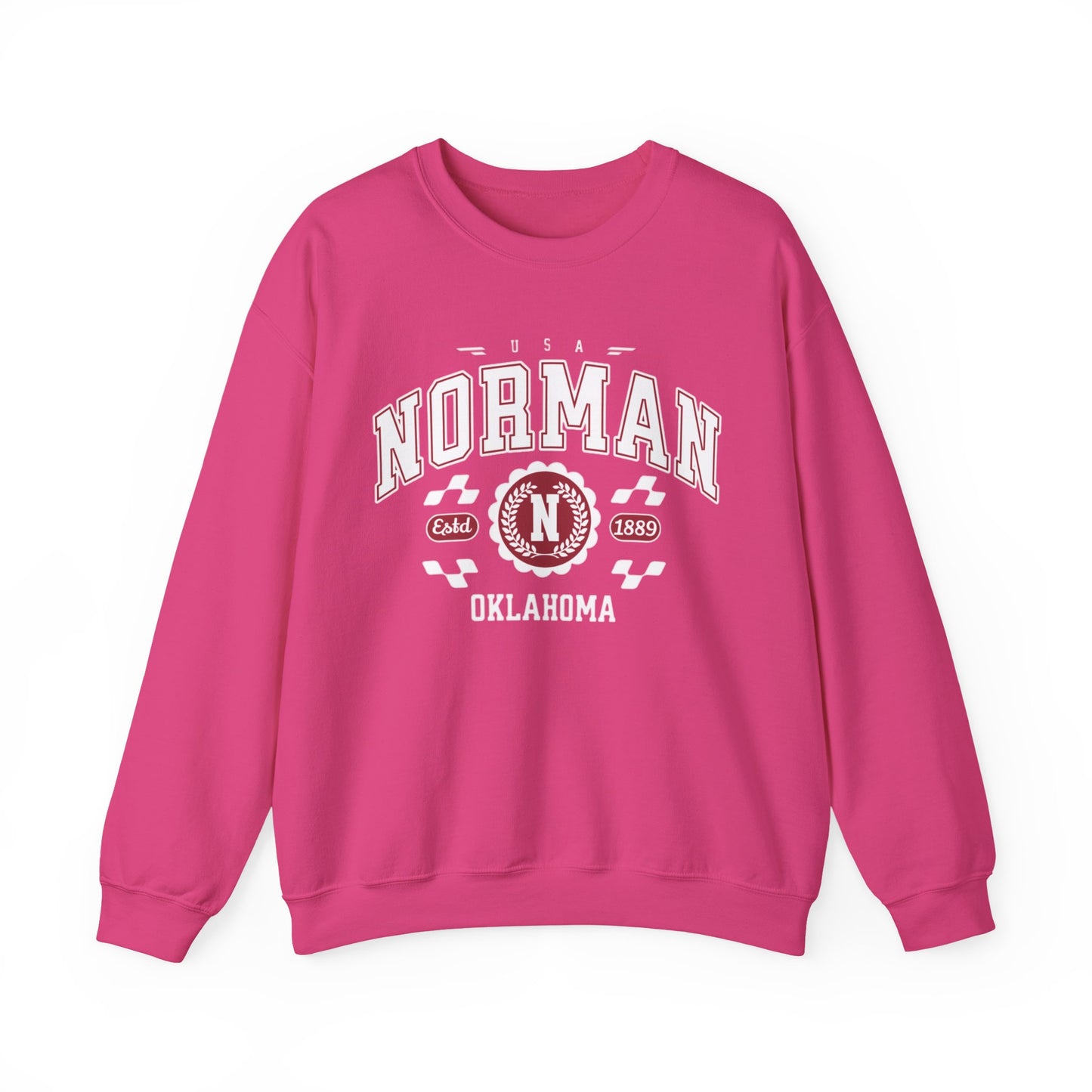 Vintage Normal Oklahoma Athletic Sports Design varsity pullover sweater  Crewneck Sweatshirt