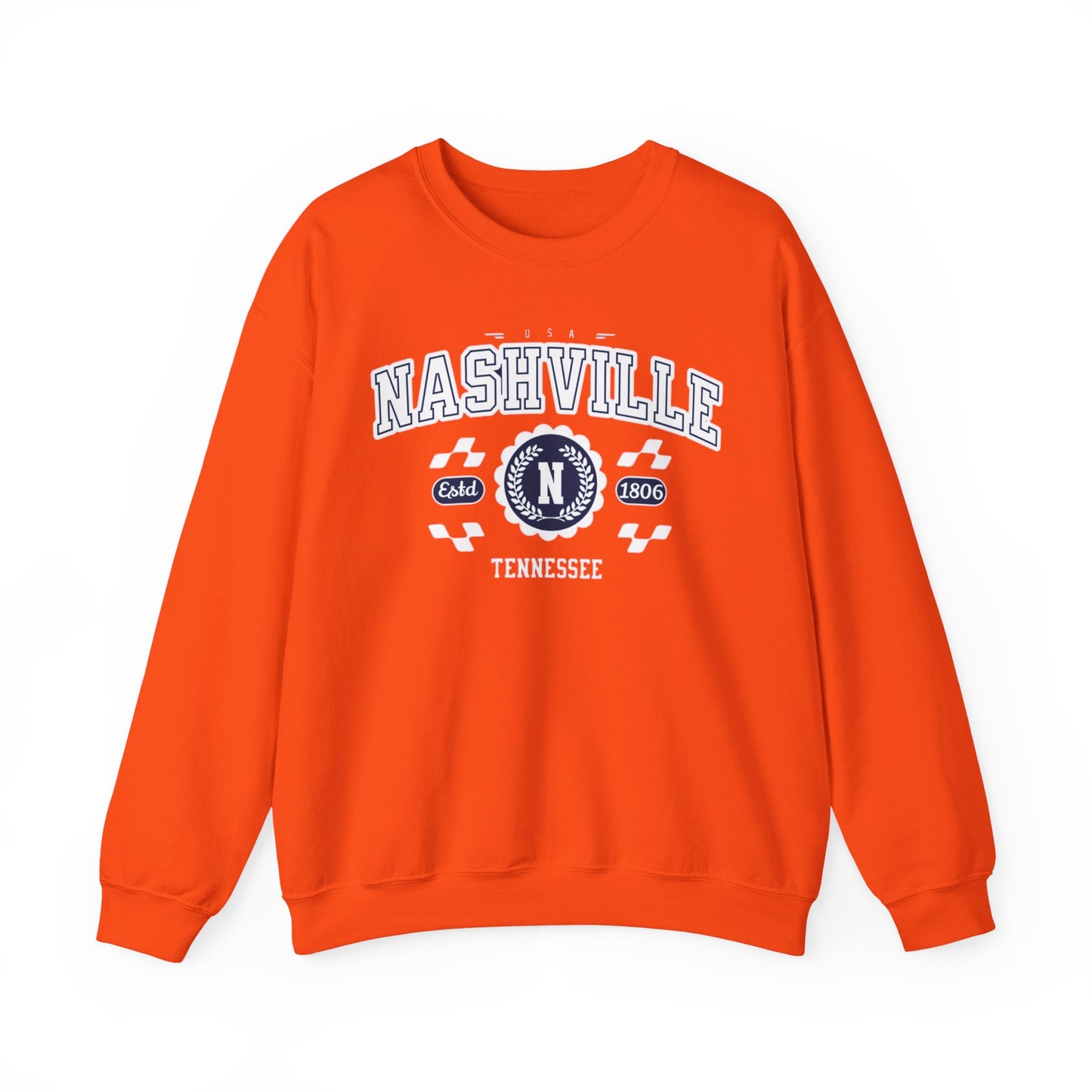 Vintage Nashville Tennessee Athletic Sports Design varsity pullover sweater  Crewneck Sweatshirt