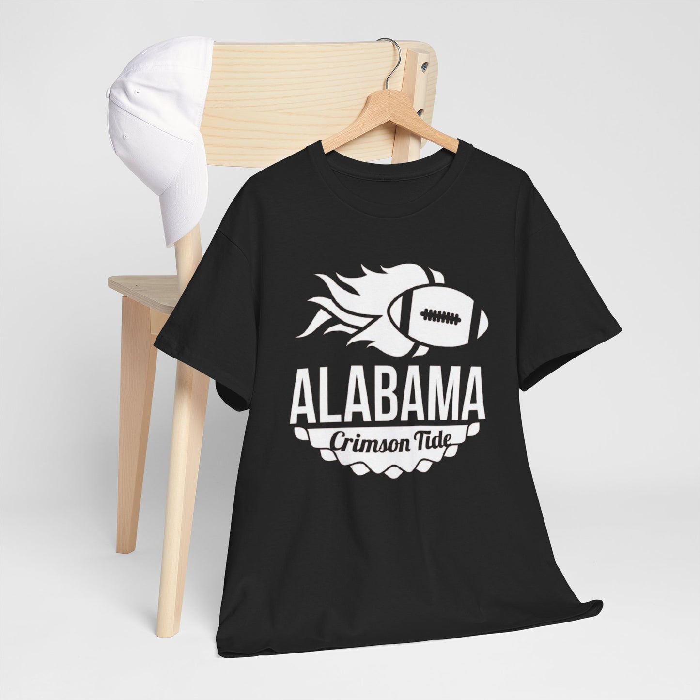 Urban Legend Alabama Crimson Tide Red Football Flame T-Shirt | Southern College Game Day Streetwear