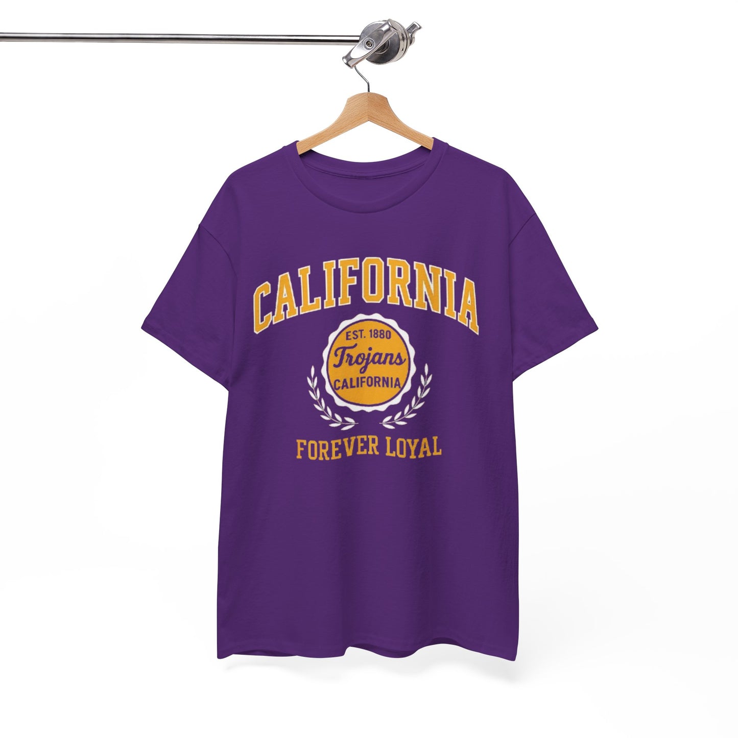 California Trojans Unisex Heavy Cotton Tee, Casual Wear, Sports Fan Apparel, College Pride, Gift for Graduates, Year-Round Comfort