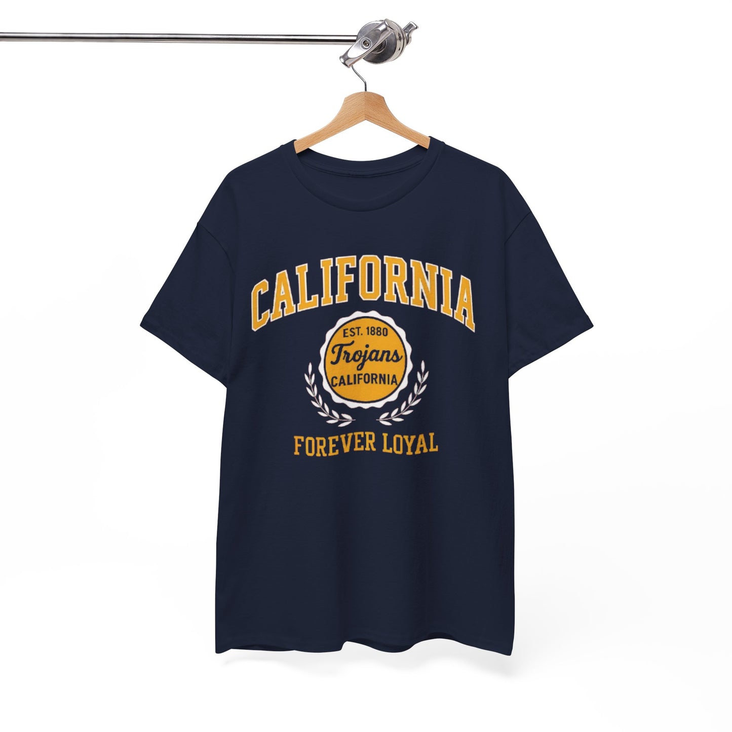 California Trojans Unisex Heavy Cotton Tee, Casual Wear, Sports Fan Apparel, College Pride, Gift for Graduates, Year-Round Comfort