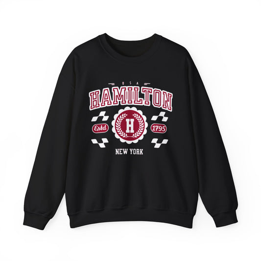 Vintage Hamilton New York NY Athletic Sports Design varsity pullover sweater Crewneck Sweatshirt