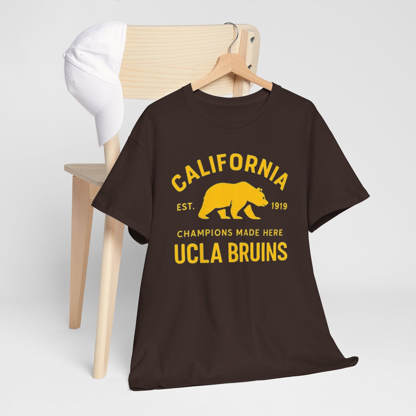 California Bruins Unisex Heavy Cotton Tee, Vintage Spirit Shirt, Eco-Friendly Apparel, College Fan Gear, Casual Sports Tee