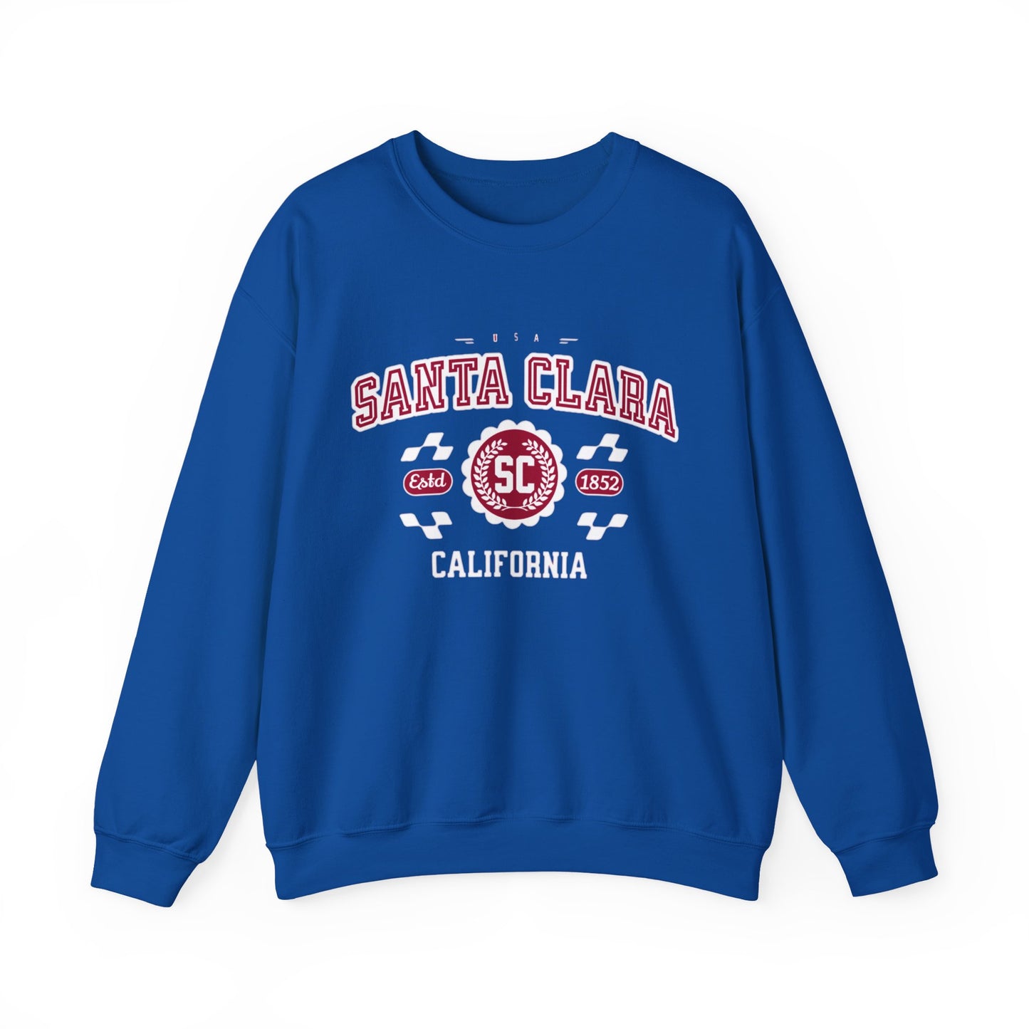 Vintage Santa Clara California Athletic Sports Design varsity pullover sweater Crewneck Sweatshirt