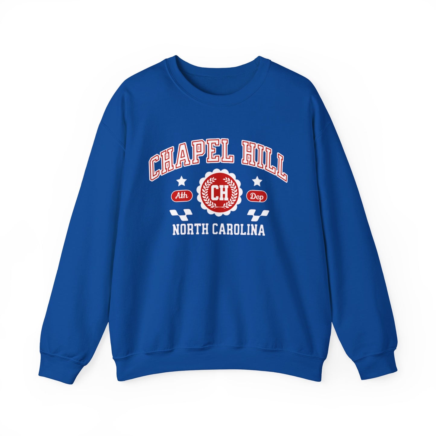 NC Vintage Athletic Sports Design Chapel Hill North Carolina  Crewneck Sweatshirt