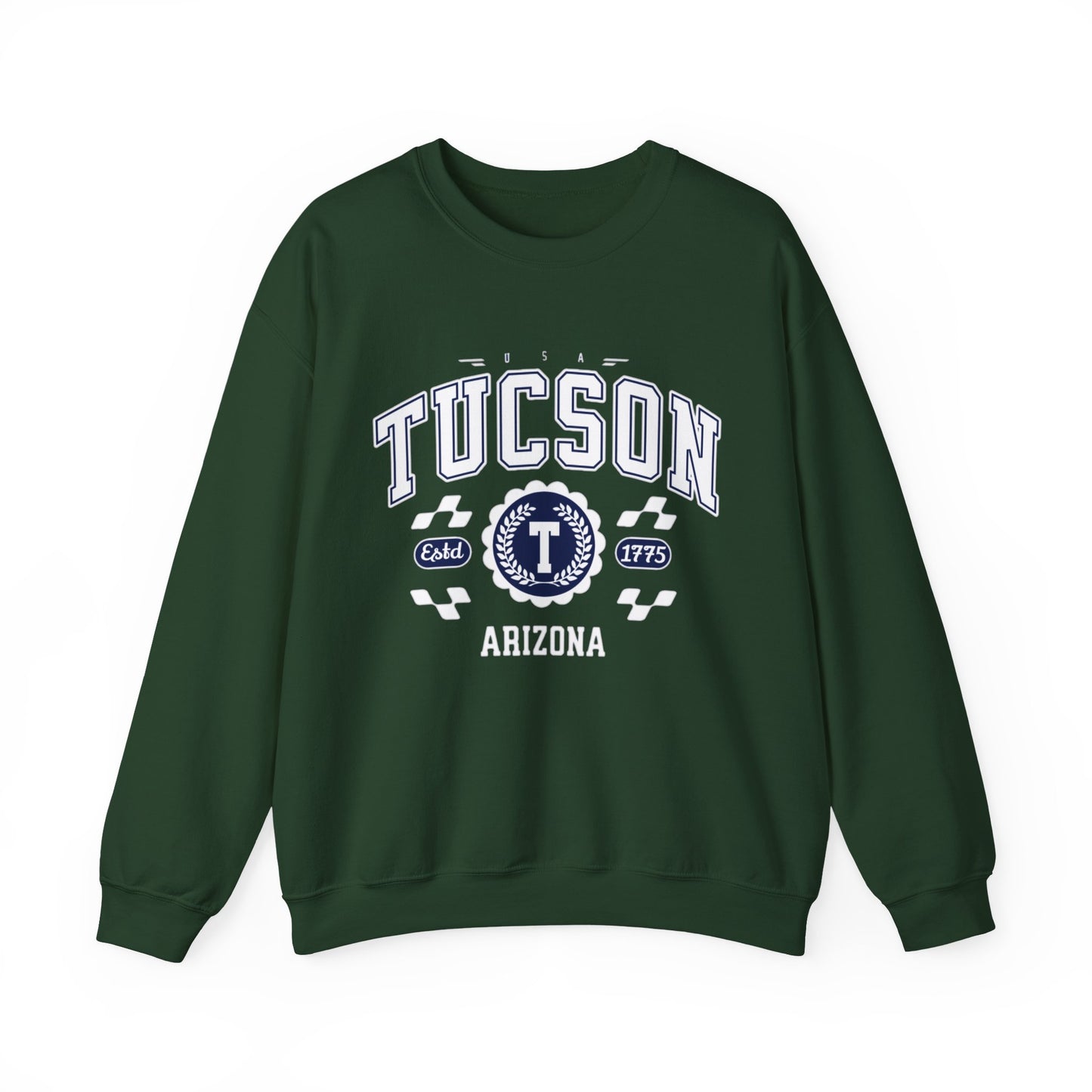 Vintage Tucson Arizona AZ Athletic Sports Design varsity pullover sweater  Crewneck Sweatshirt