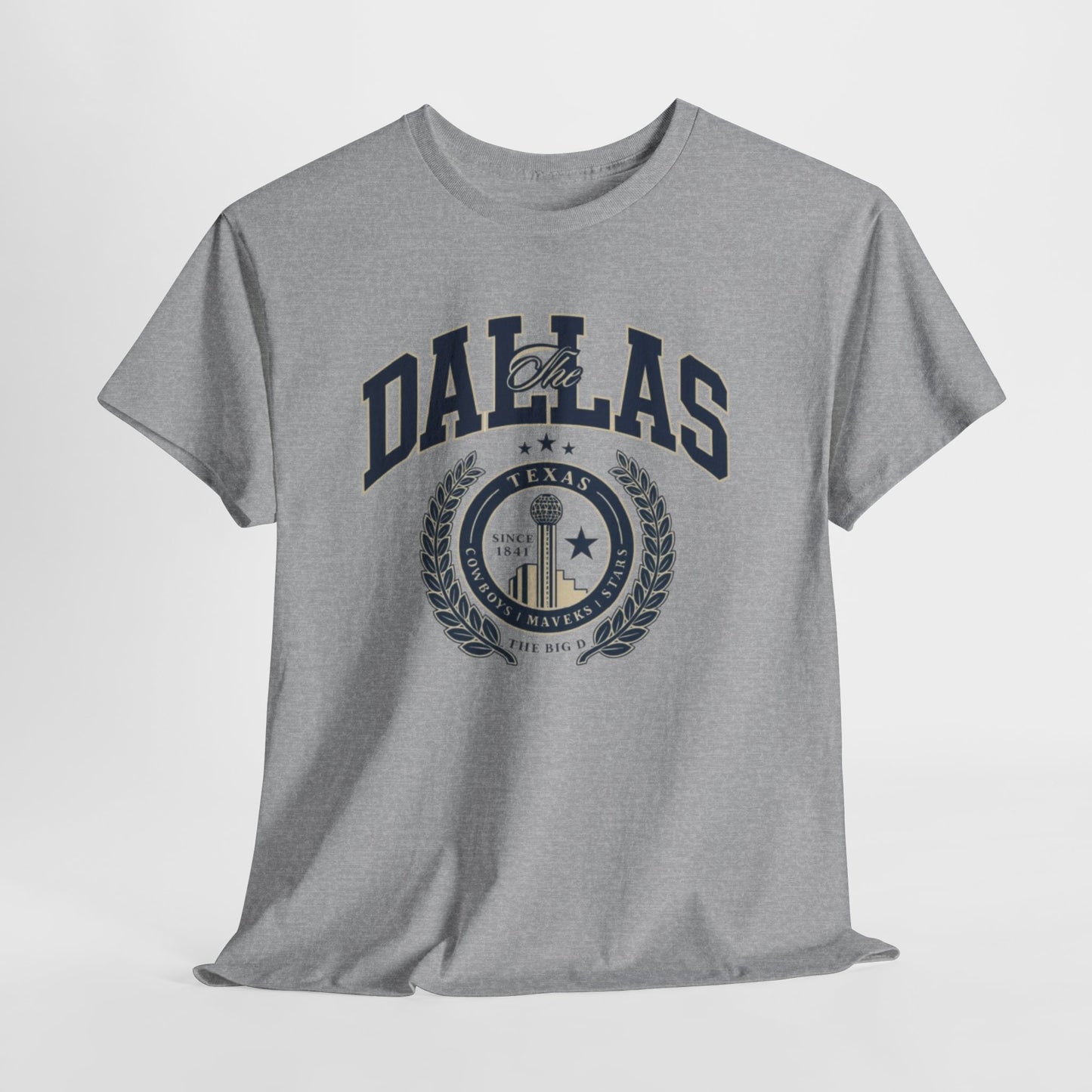 Dallas Heritage Unisex Heavy Cotton Tee, Dallas T-Shirt, Casual Wear, Souvenir Shirt, Vintage Tee, Gift for Texas Lovers