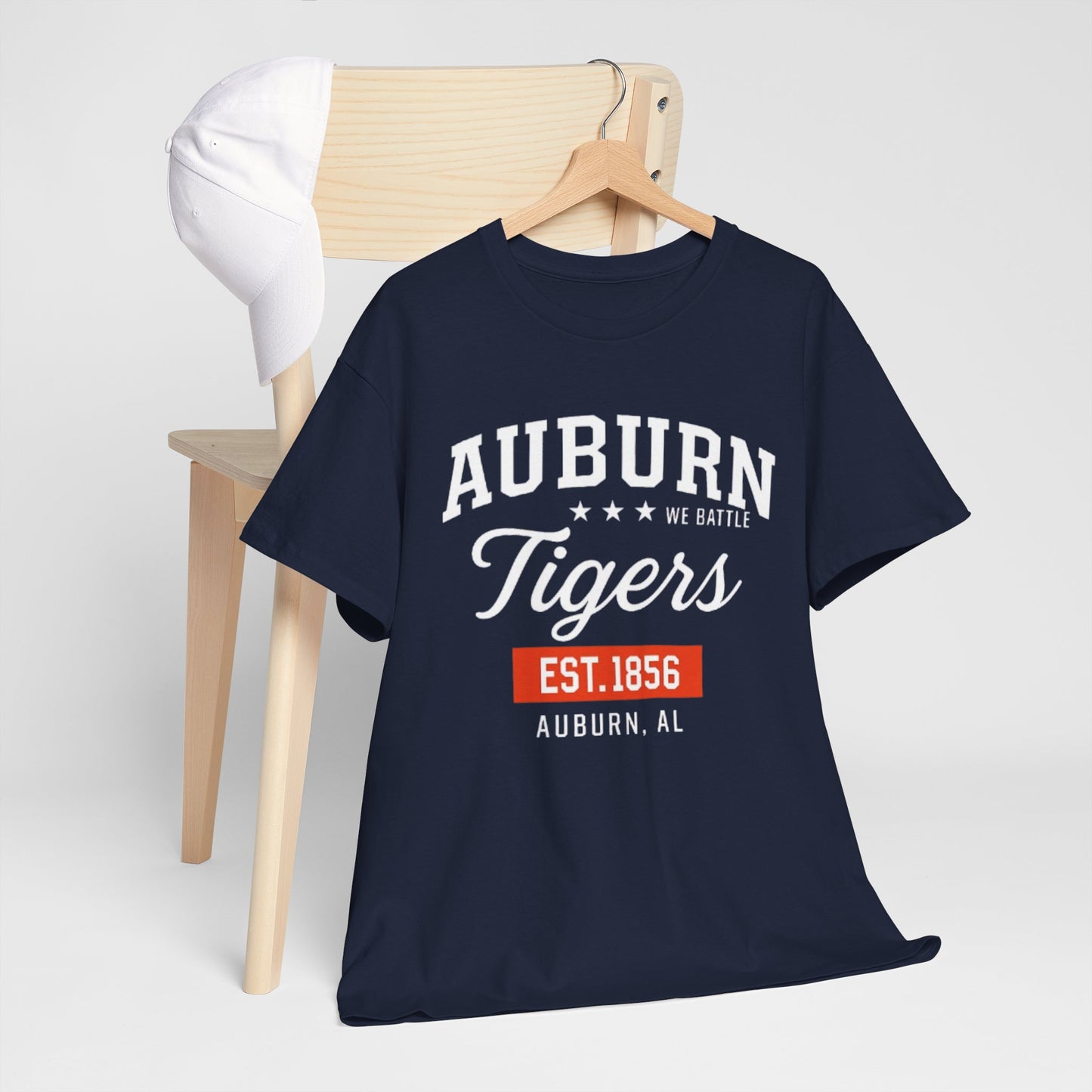 Urban Legend Auburn Tigers Retro Style Tee | Casual Graphic Shirt, College Apparel, Everyday Wear, Gift for Sports Fans, Est. 1856