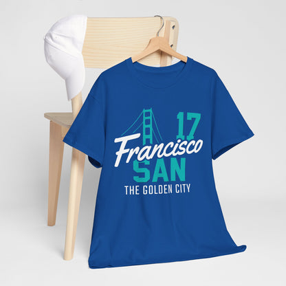 San Francisco Golden City Tee, Unisex Cotton T-Shirt, Travel Souvenir, San Francisco Gift, Casual Wear, City Pride Apparel, Graphic Tee