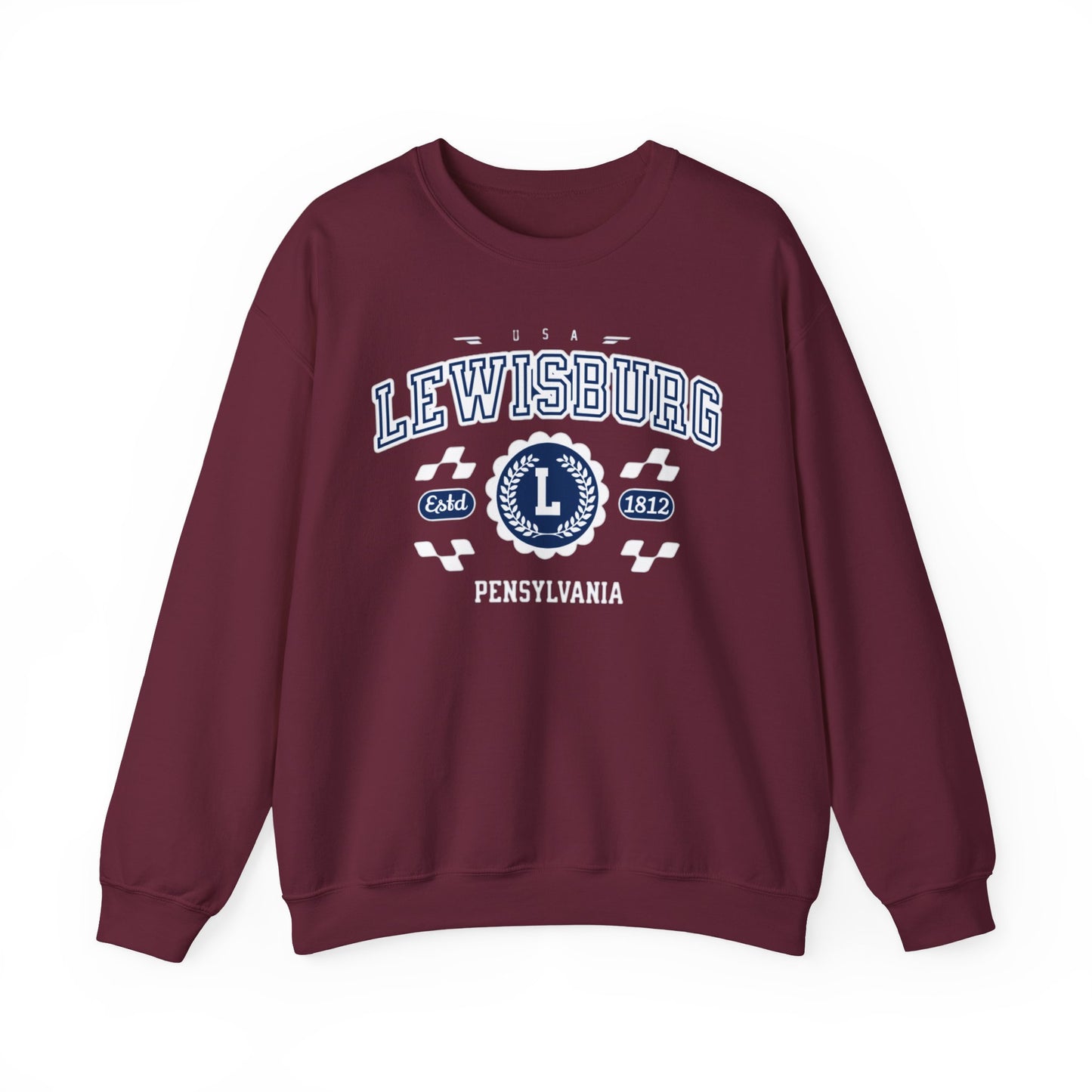 Vintage Lewisburgh Pennsilvania Athletic Sports Design varsity pullover sweater  Crewneck Sweatshirt