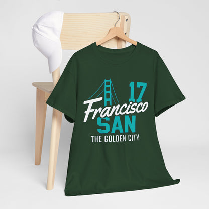 San Francisco Golden City Tee, Unisex Cotton T-Shirt, Travel Souvenir, San Francisco Gift, Casual Wear, City Pride Apparel, Graphic Tee