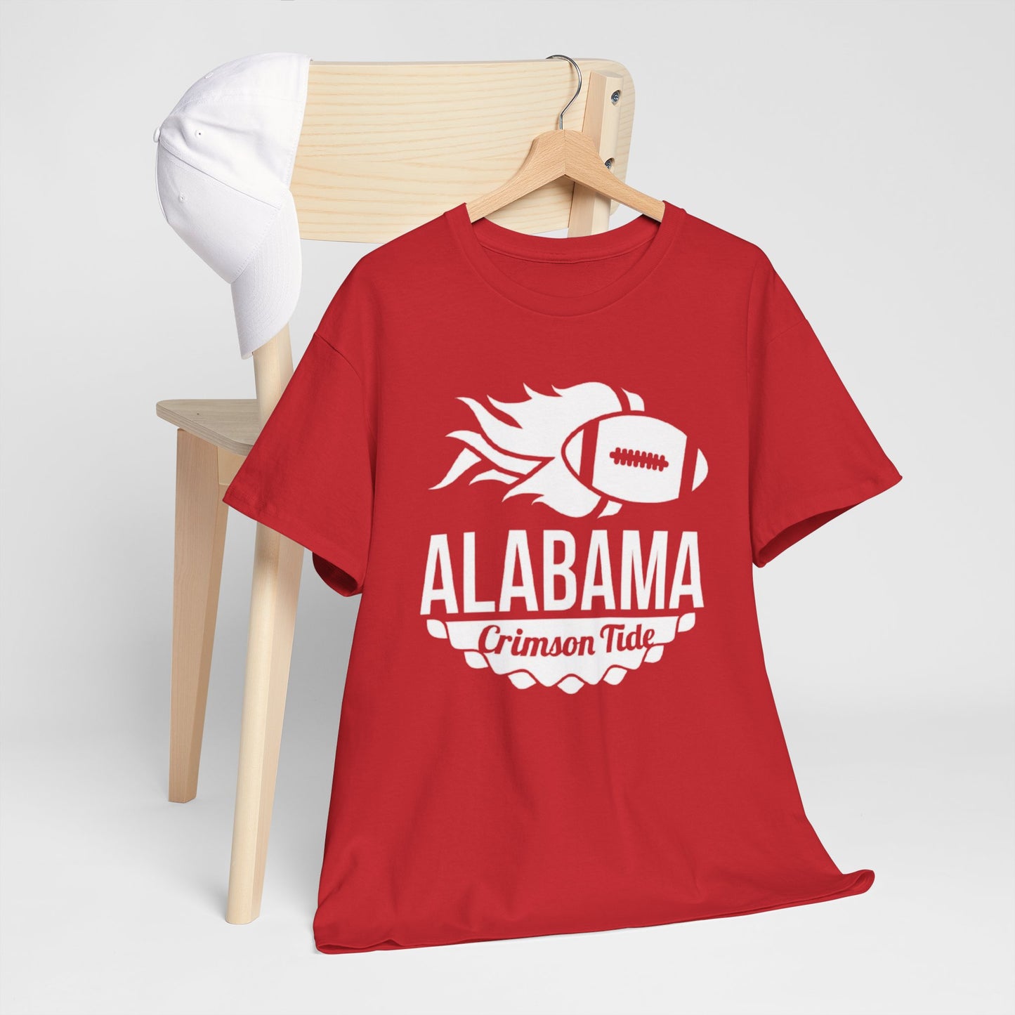 Urban Legend Alabama Crimson Tide Red Football Flame T-Shirt | Southern College Game Day Streetwear