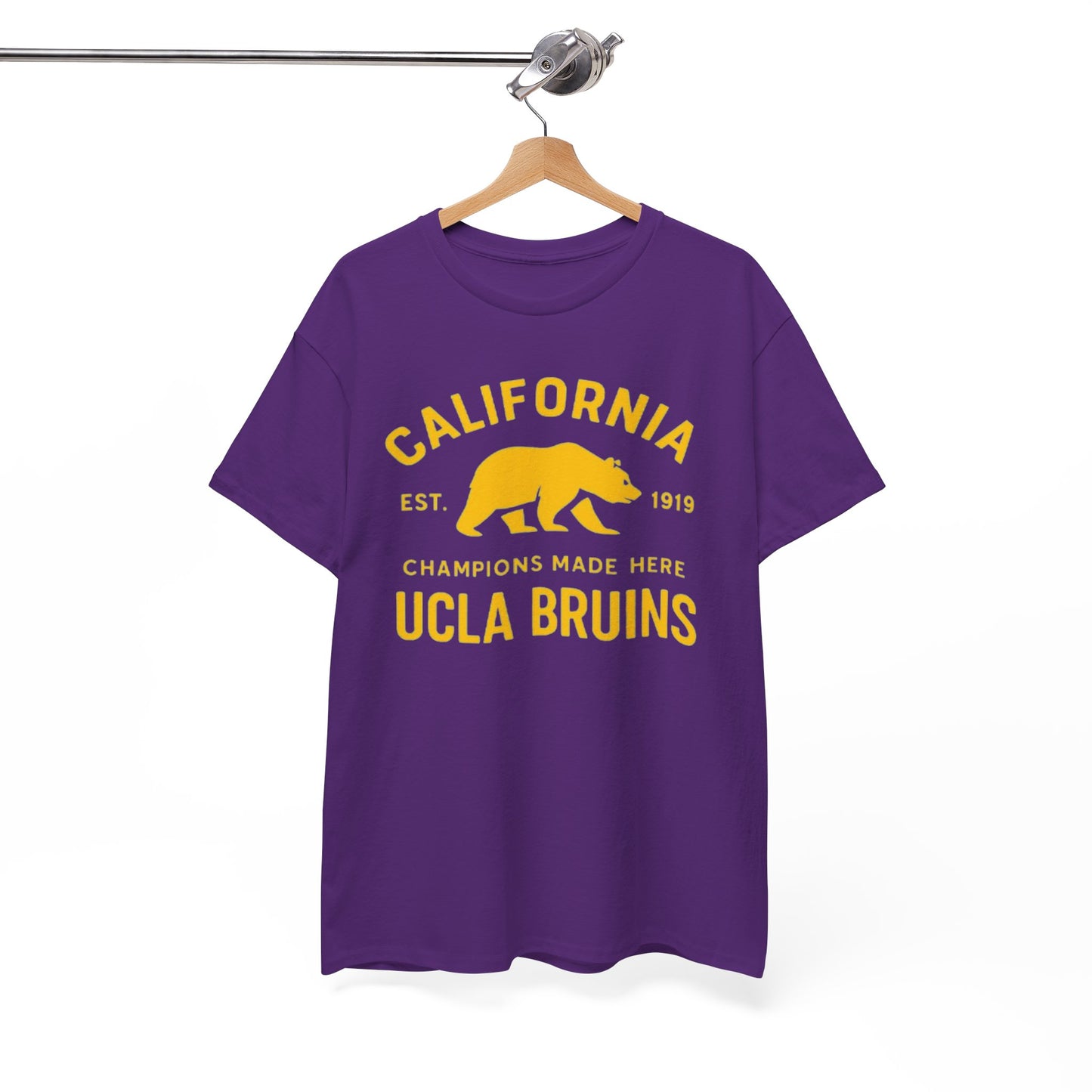 California Bruins Unisex Heavy Cotton Tee, Vintage Spirit Shirt, Eco-Friendly Apparel, College Fan Gear, Casual Sports Tee