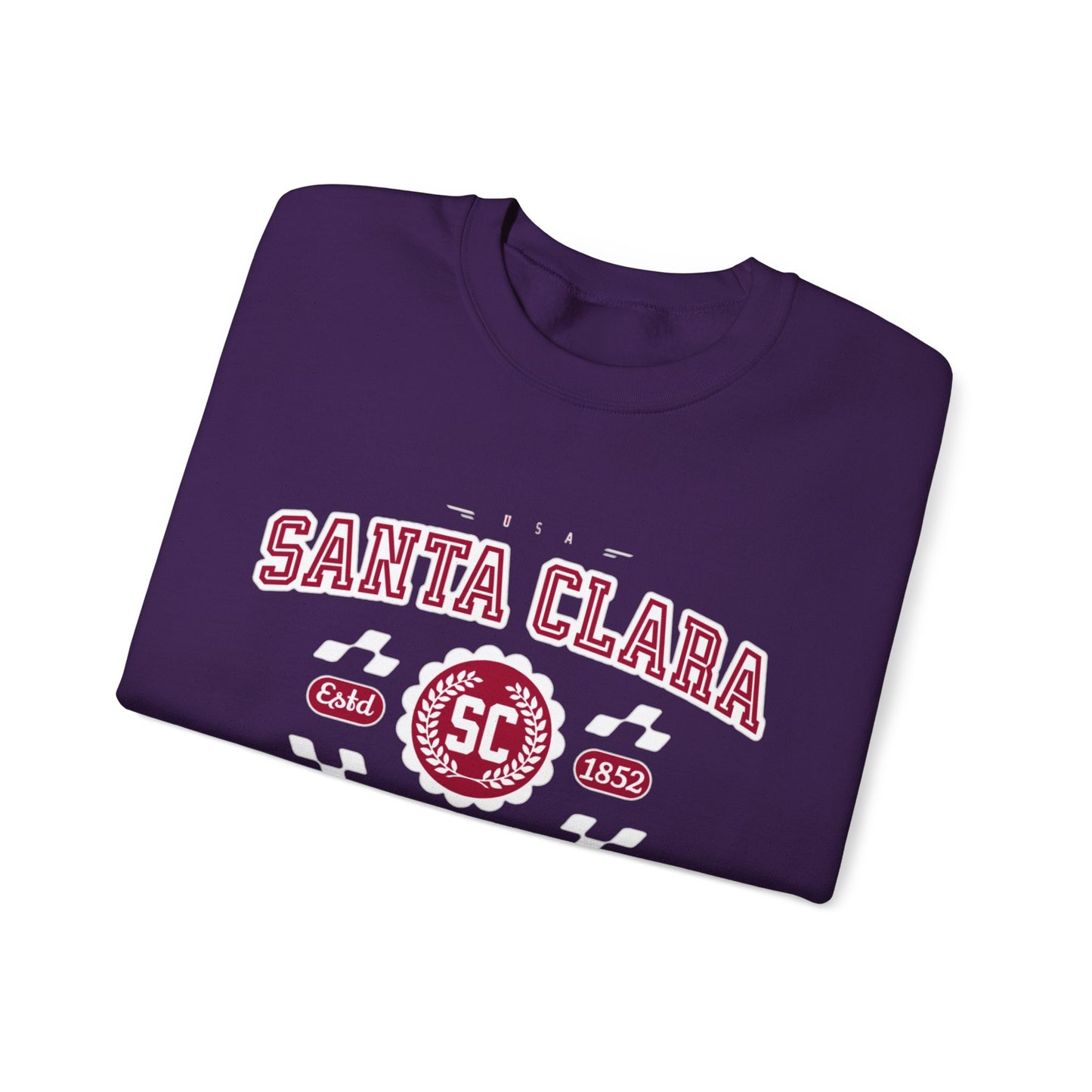 Vintage Santa Clara California Athletic Sports Design varsity pullover sweater Crewneck Sweatshirt
