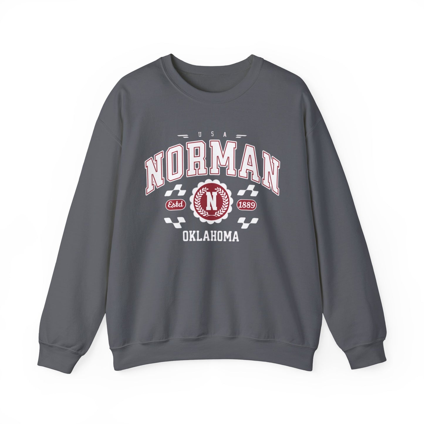 Vintage Normal Oklahoma Athletic Sports Design varsity pullover sweater  Crewneck Sweatshirt