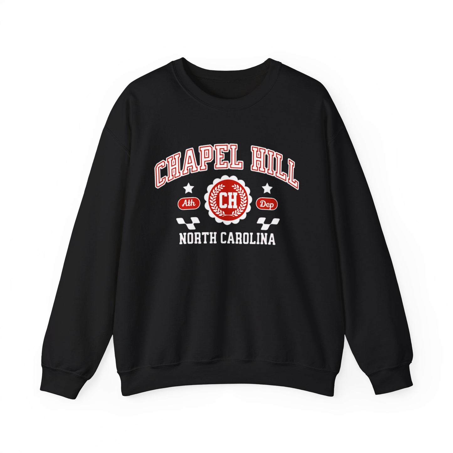 NC Vintage Athletic Sports Design Chapel Hill North Carolina  Crewneck Sweatshirt