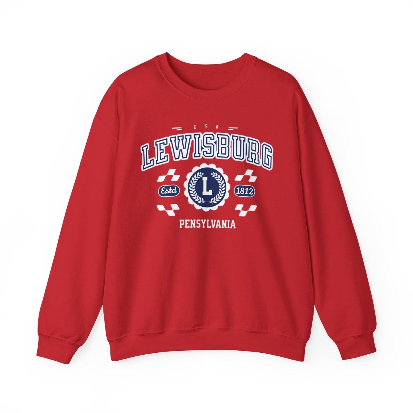 Vintage Lewisburgh Pennsilvania Athletic Sports Design varsity pullover sweater  Crewneck Sweatshirt