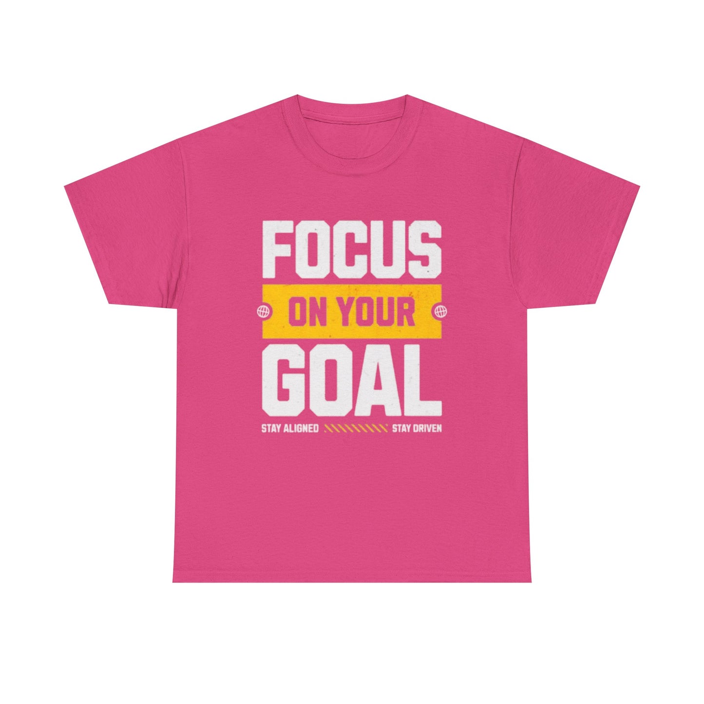 Focus on Your Goal Inspirational Gym T-Shirt – Stay Driven, Stay Strong tee