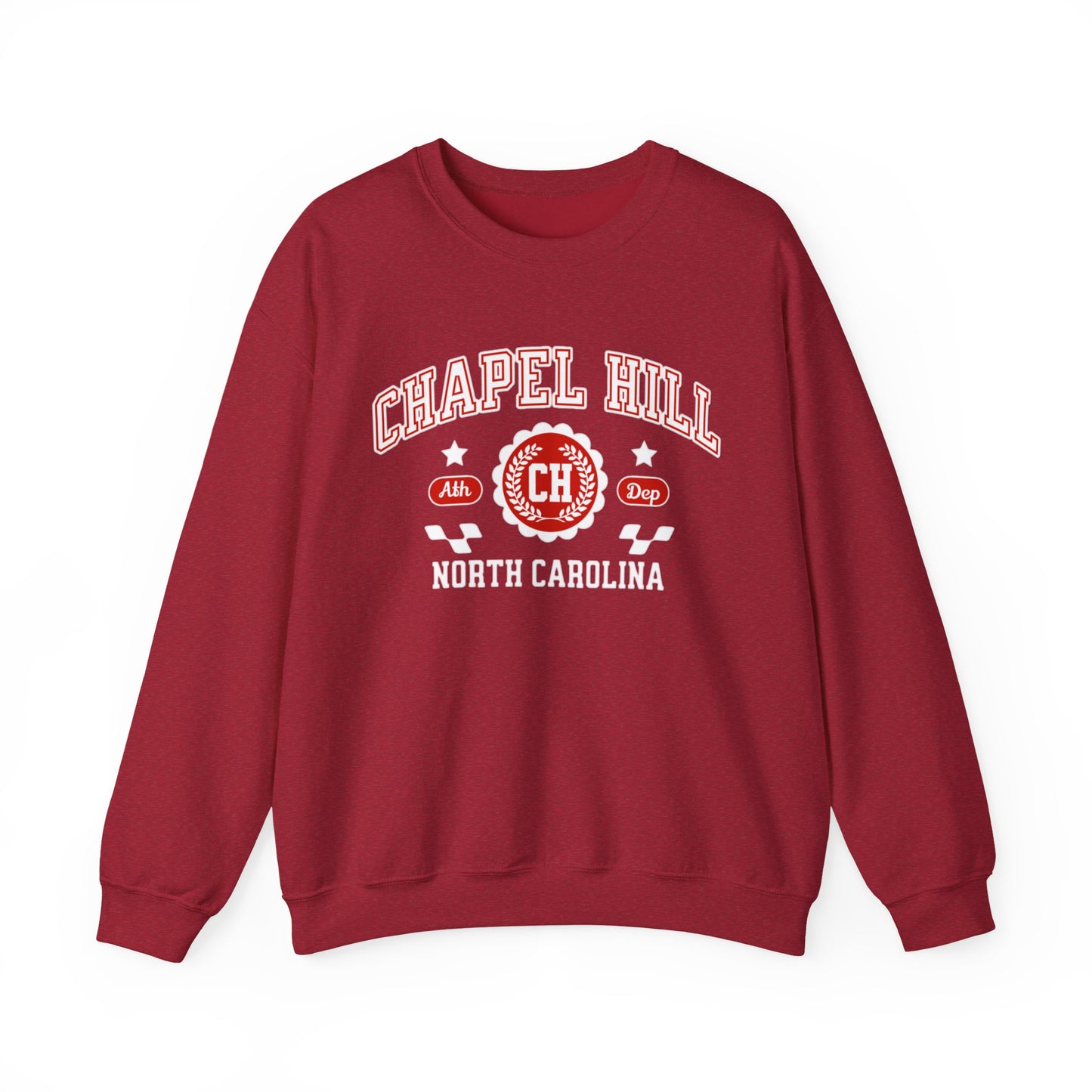 NC Vintage Athletic Sports Design Chapel Hill North Carolina  Crewneck Sweatshirt