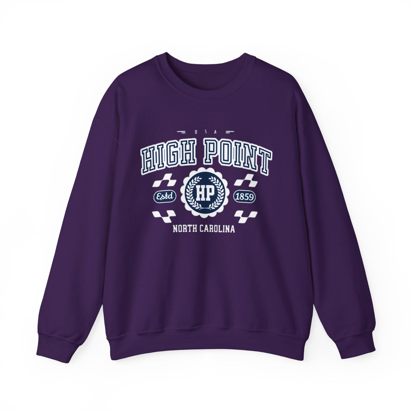 Vintage High Point North Carolina Athletic Sports Design varsity pullover sweater Crewneck Sweatshirt