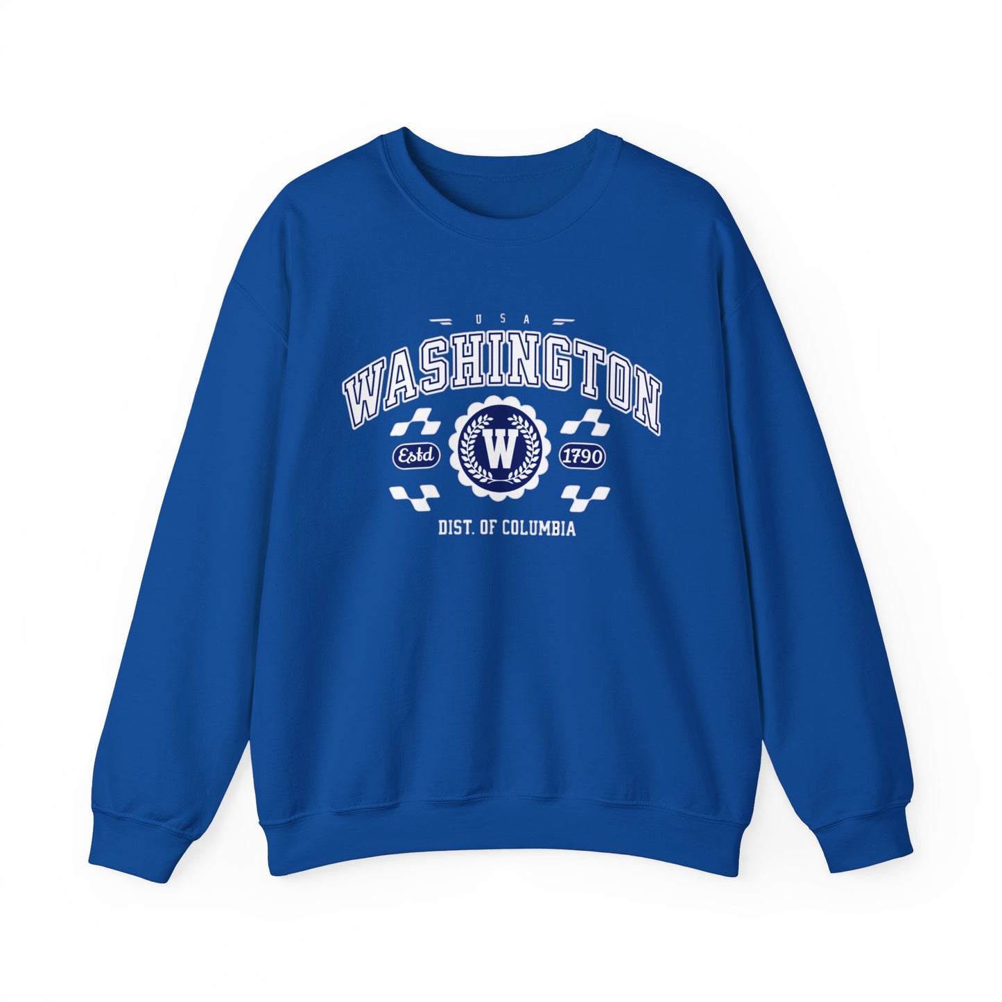 Vintage Washington DC Athletic Sports Design varsity pullover sweater  Crewneck Sweatshirt