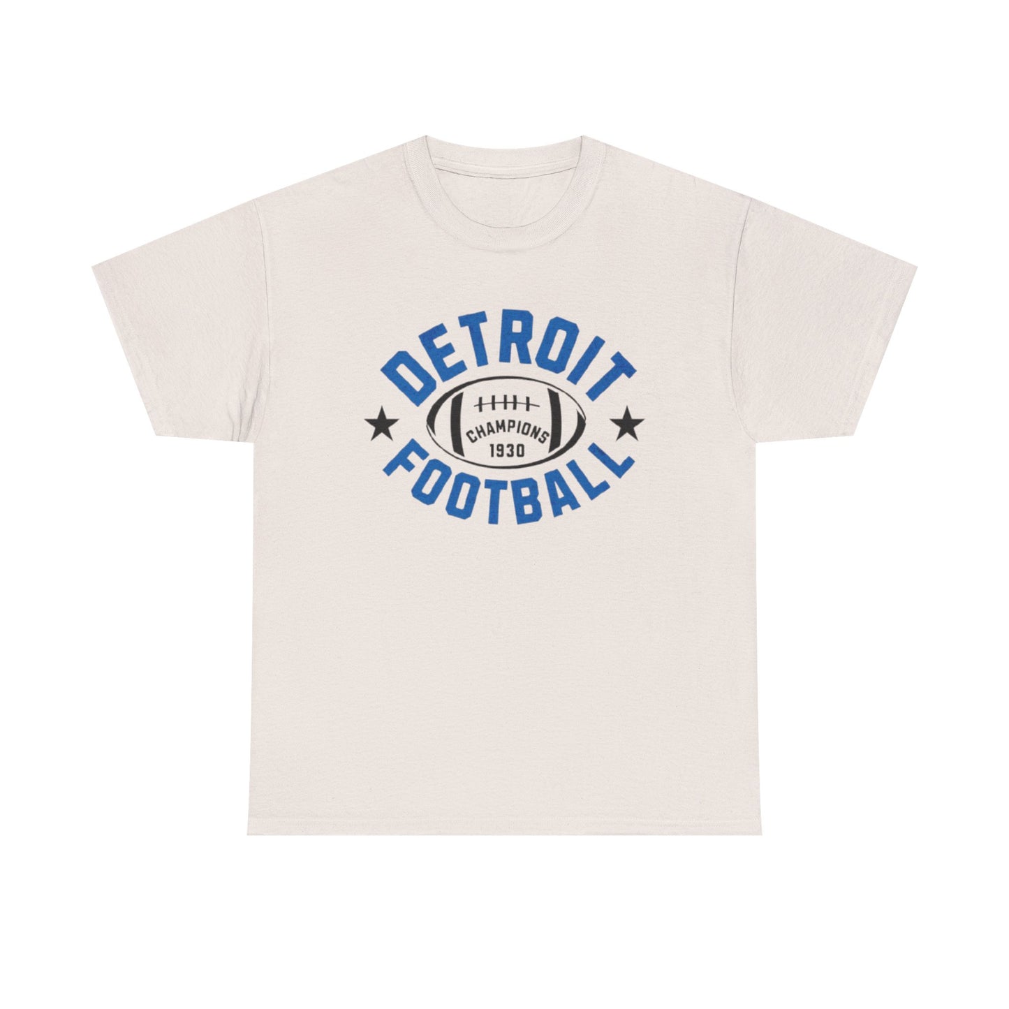 Athletic Vintage  Detroit Football Cotton Tee Sports Team Fan t-shirt