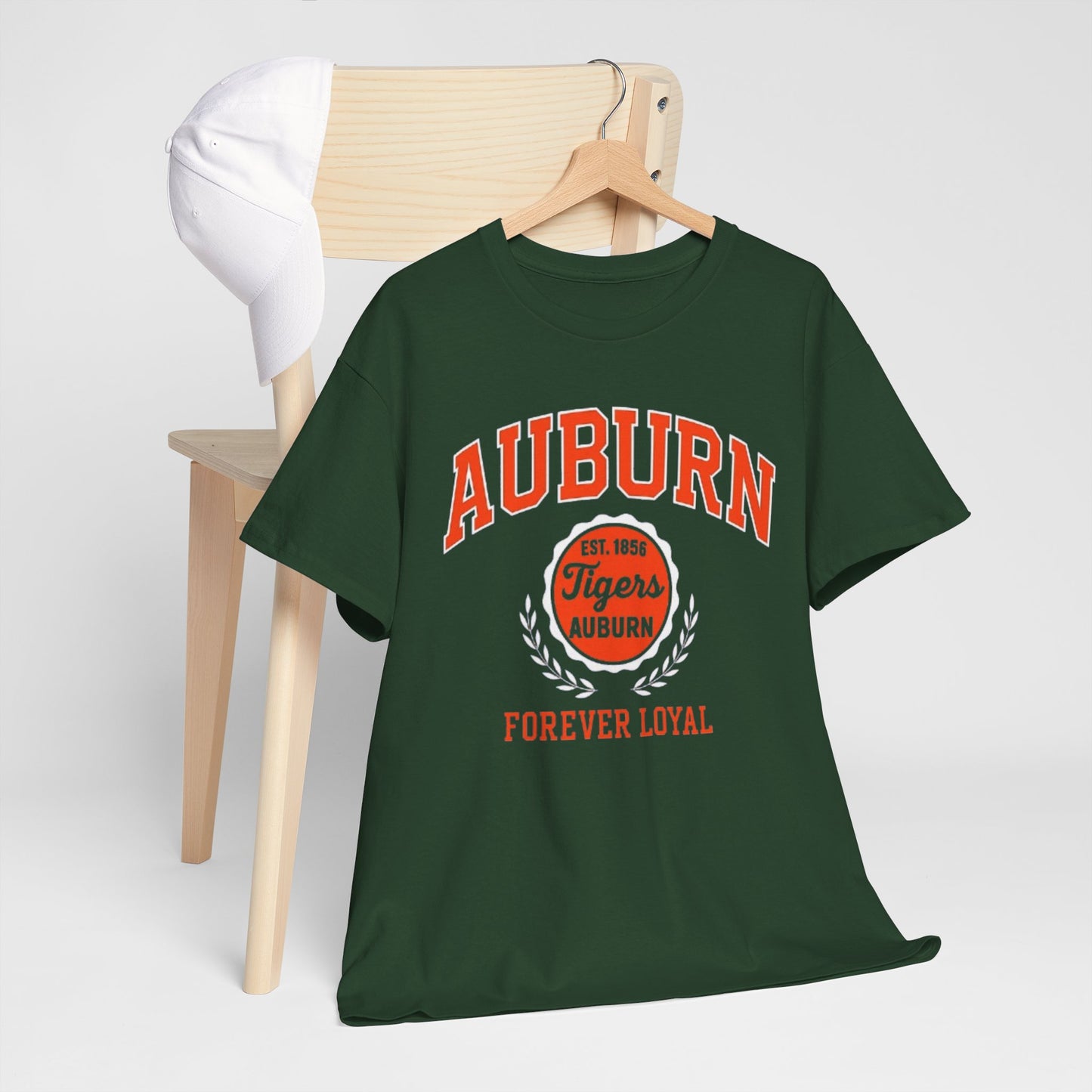 Urban Legend Auburn Tigers “Forever Loyal” Unisex Heavy Cotton Tee | College Apparel, Game Day Shirt, Sports Fan Gift, Casual Streetwear