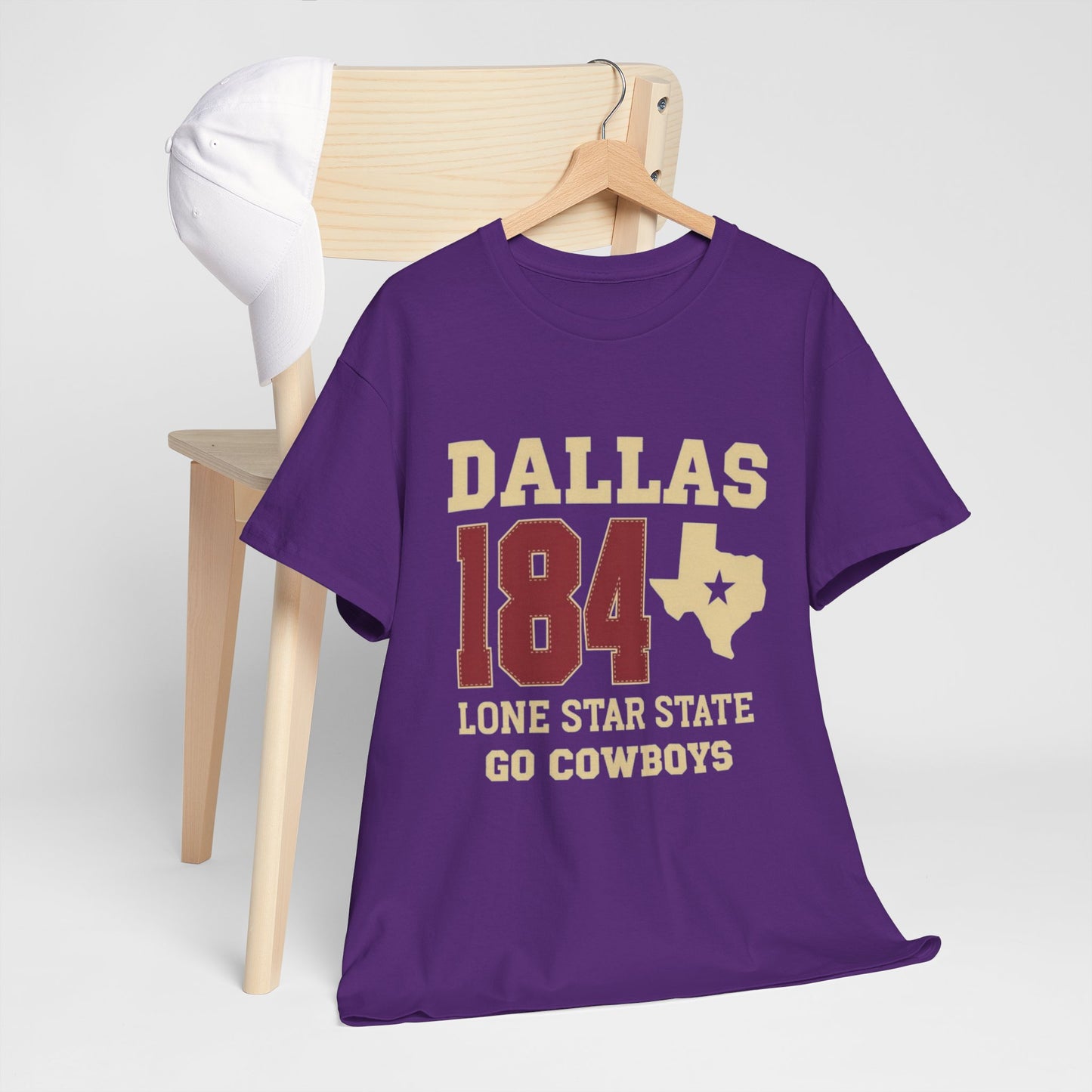 Dallas Cowboys Heavy Cotton Tee, Unisex T-Shirt, Sports Fan Shirt, Texas Gift, Lone Star State Apparel, Team Spirit Wear