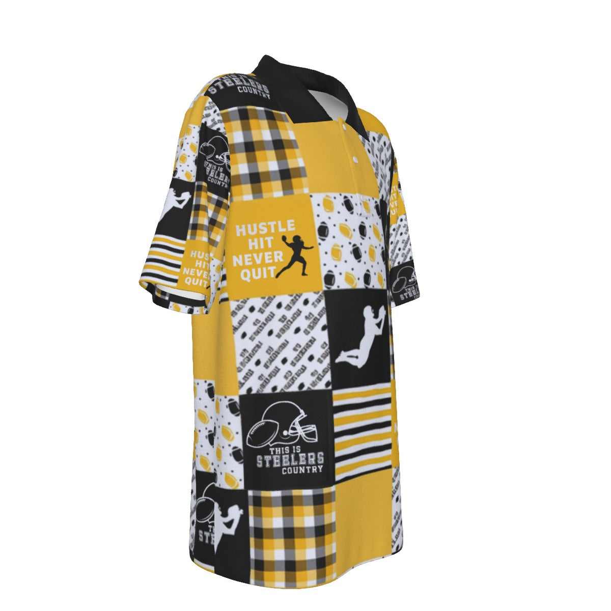 Pittsburgh Steelers All-Over Print Teenage UV Protection POLO Shirt
