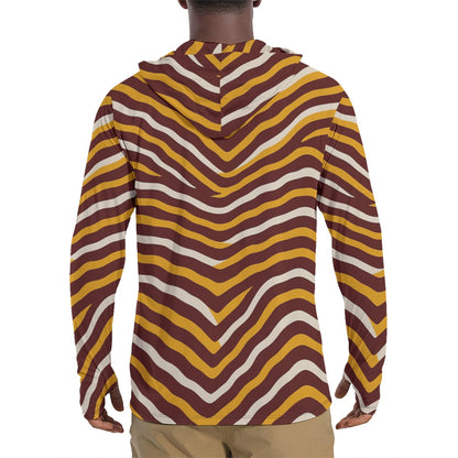 Washington Commanders Men's Sunscreen  Sports Hoodie With Thumb Holes