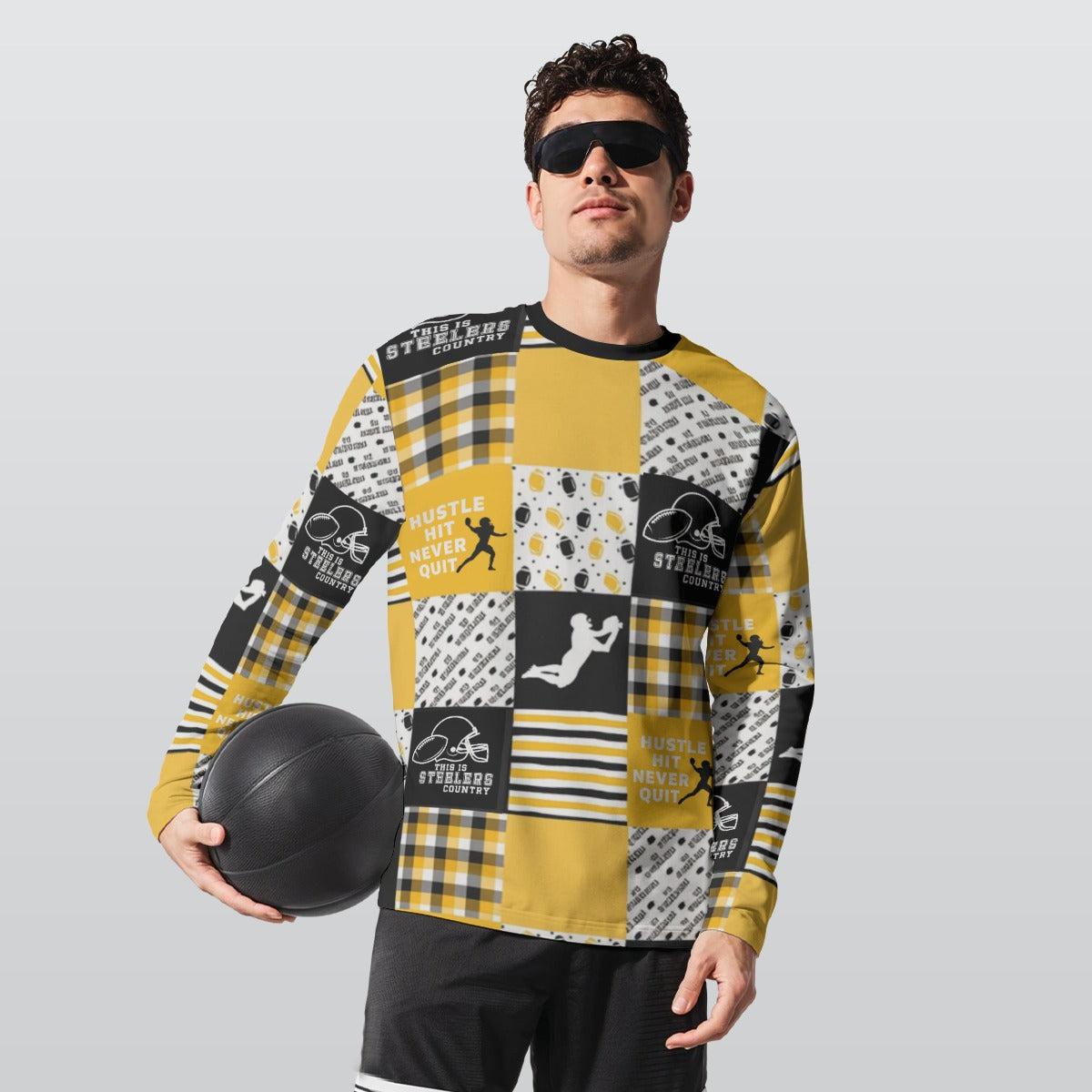 All-Over Print Long Sleeve T-Shirt | 190GSM Cotton