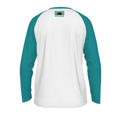 Miami Football Game Day All-Over Print Men's Long Sleeve T-shirt With Raglan Sleeve