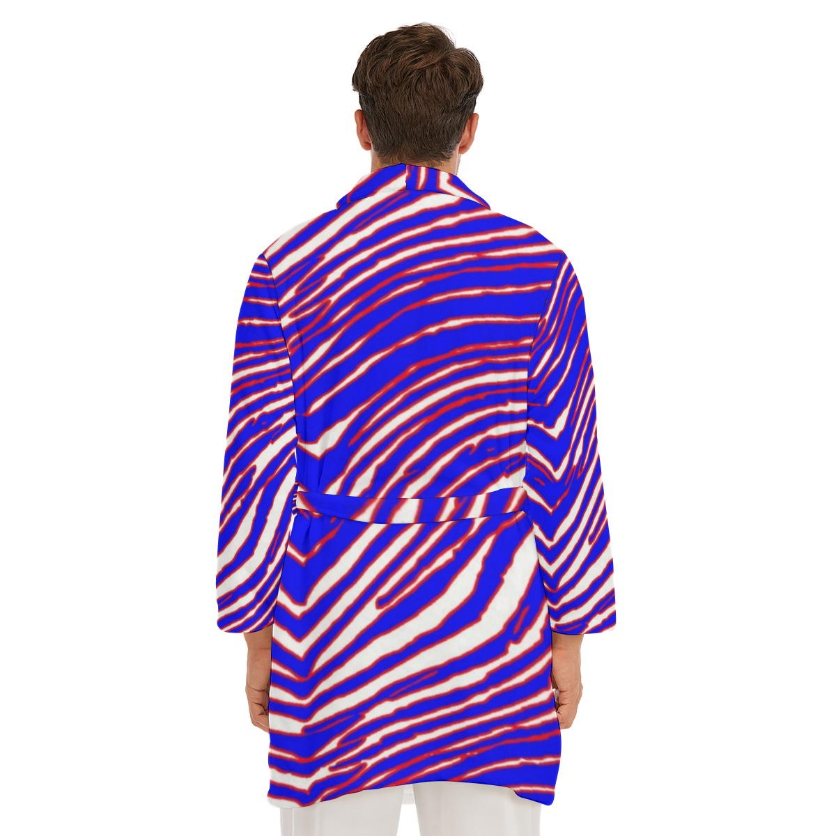 Buffalo Bills Zubaz Men's Borg Fleece Robe