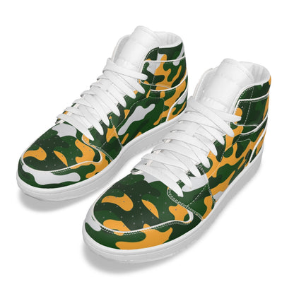 Green Bay Football Game Day Men's Synthetic Leather Stitching Shoes