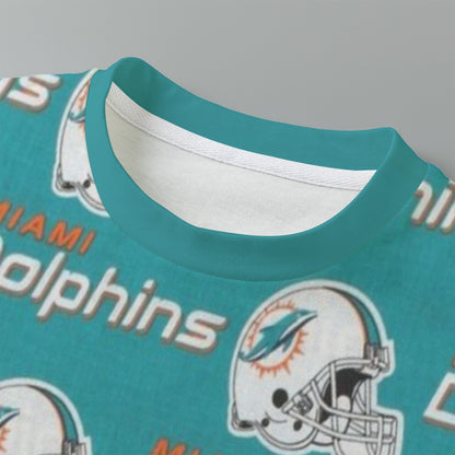 Miami Football Game Day All-Over Print Children's Short-Sleeve T-Shirt | 180GSM Cotton