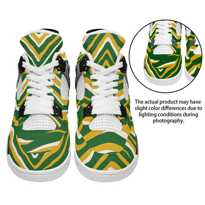 Green Bay Football Game Day All-Over Print Men's Air Cushion Basketball Shoes