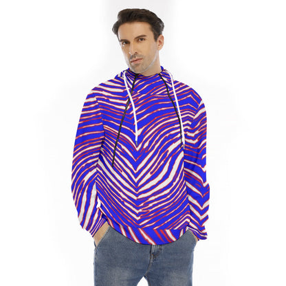 Buffalo Bills Zubaz Men's Hoodie With Placket Double Zipper
