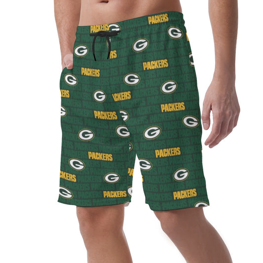 Green Bay Football Game Day All-Over Print Men's Casual Shorts