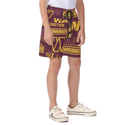Washington Commanders Kid's Beach Shorts