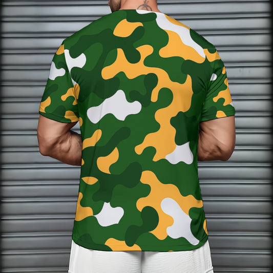 Green Bay Football Game Day All-Over Print Men's Short Sleeve T-Shirt With Sports Collar